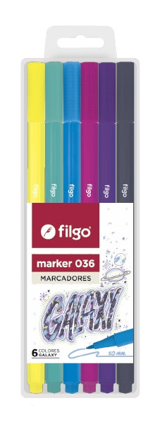 Marcador Marker 036 / Estuche 6 Galaxy