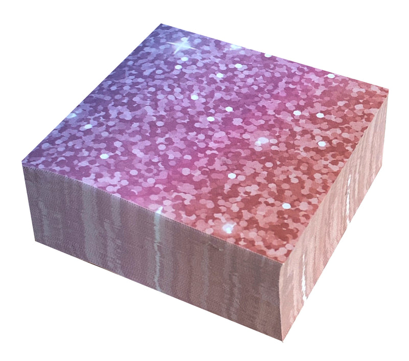 Notas Adhesivas Cubo Glitter Memo Fix