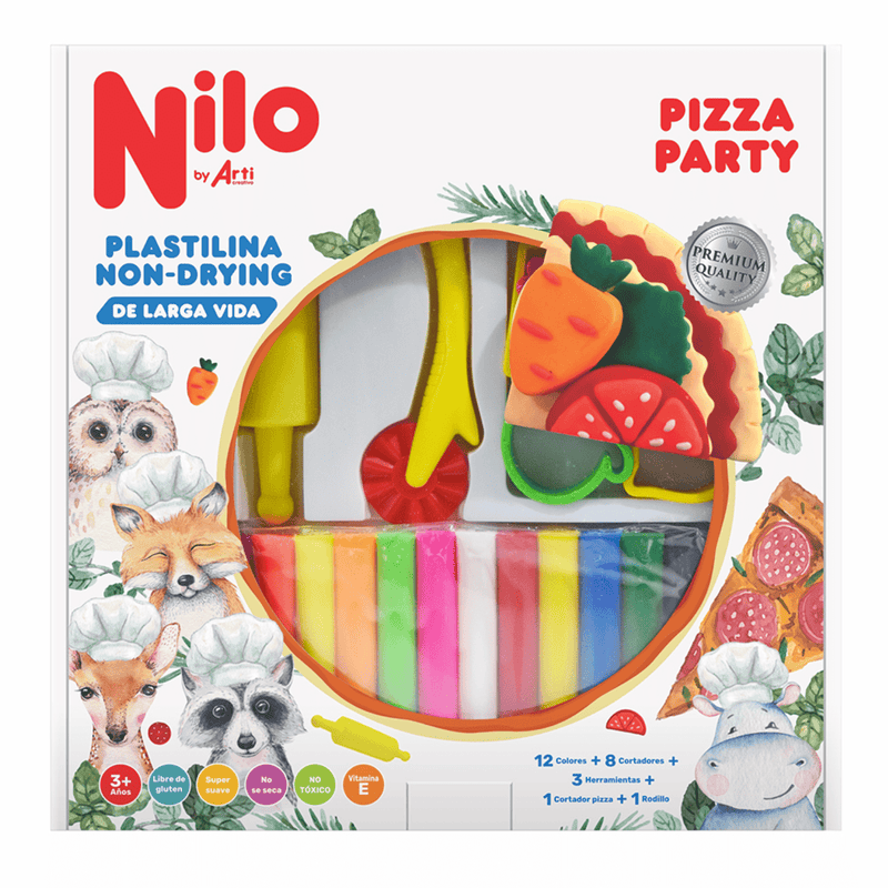 Nilo Pizza Party Plastilina Non-Drying x 160Gr