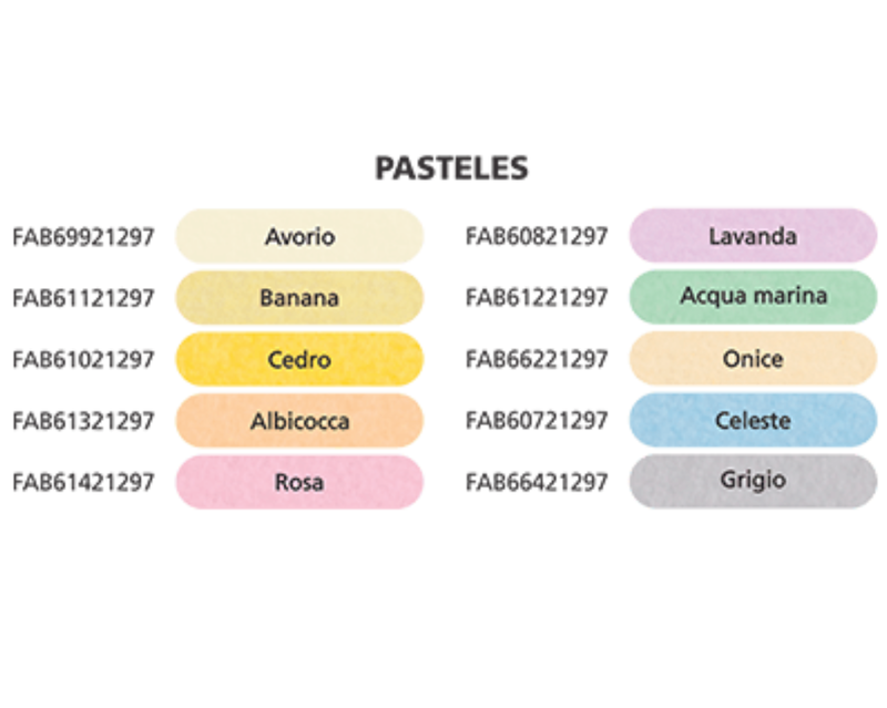 Papel Copy Fabiano A4 Colores Pasteles X 100 Hojas