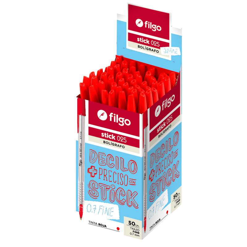 Bolígrafo Stick 0.7 / Caja 50 Rojo