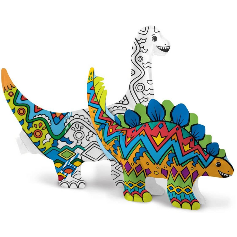 3D Colorable Dinosaur Friends