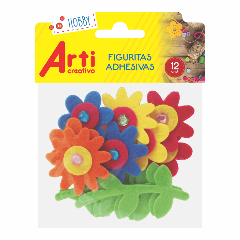Stickers Flores de Fieltro Arti