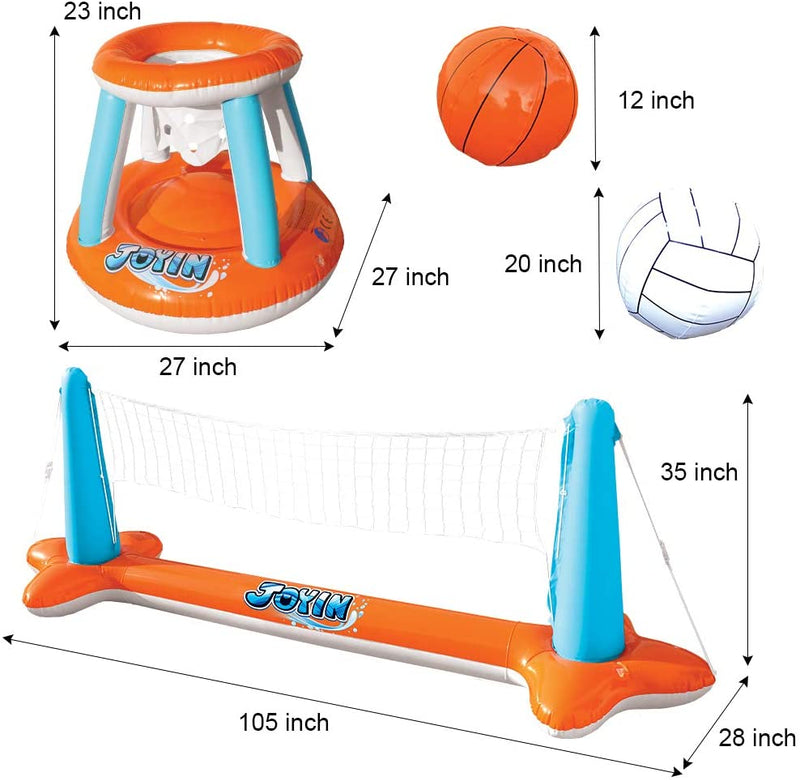 Set Inflable Para Volleyball & Basketball