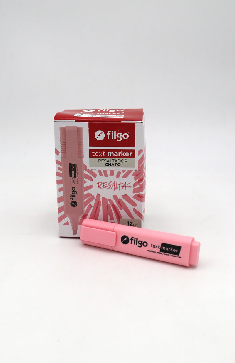 Resaltador Text Marker Rosa Pastel