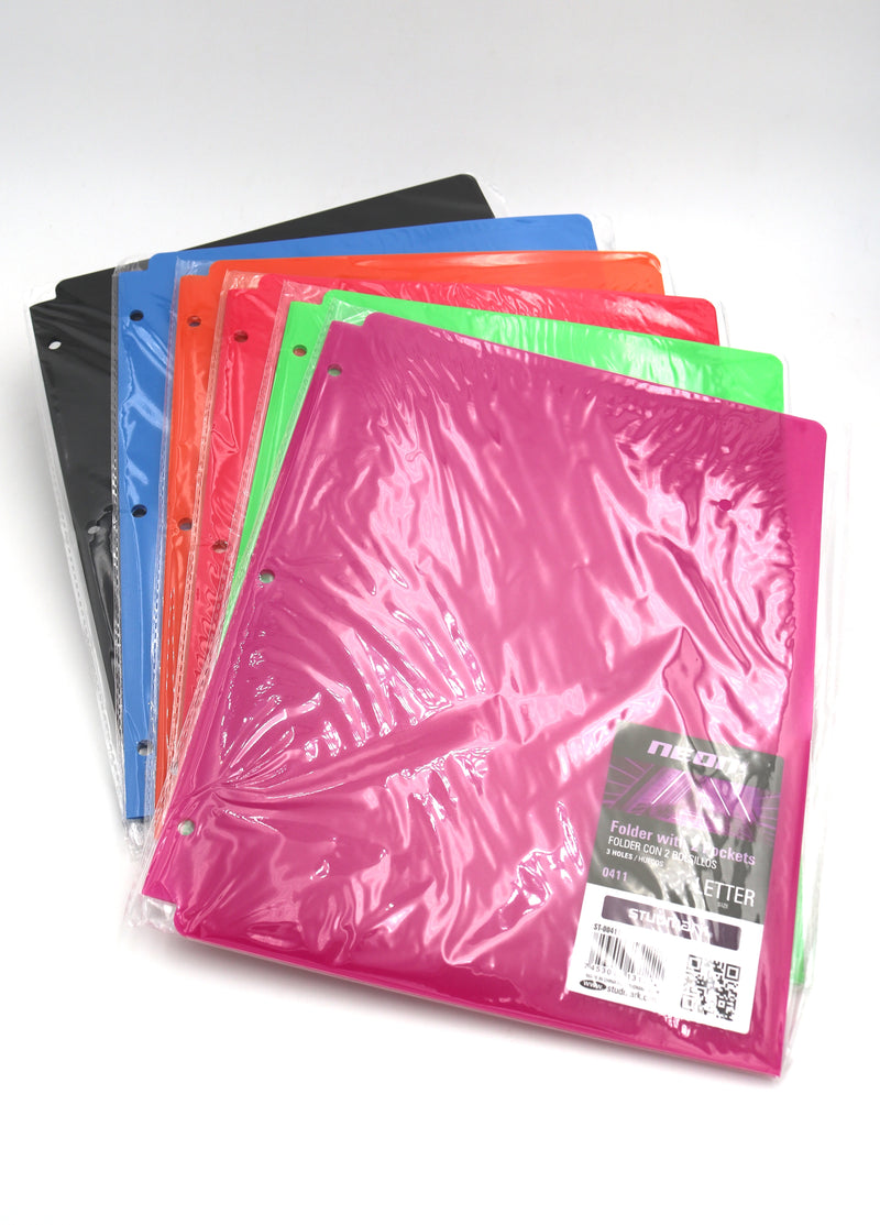 Folder Tamaño Carta Con 2 Bolsillos