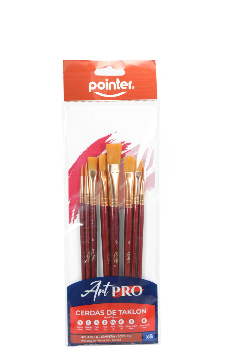 Set De Pinceles X8 Pzas