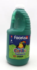Témpera Lavable Color Verde 1/2 Galón