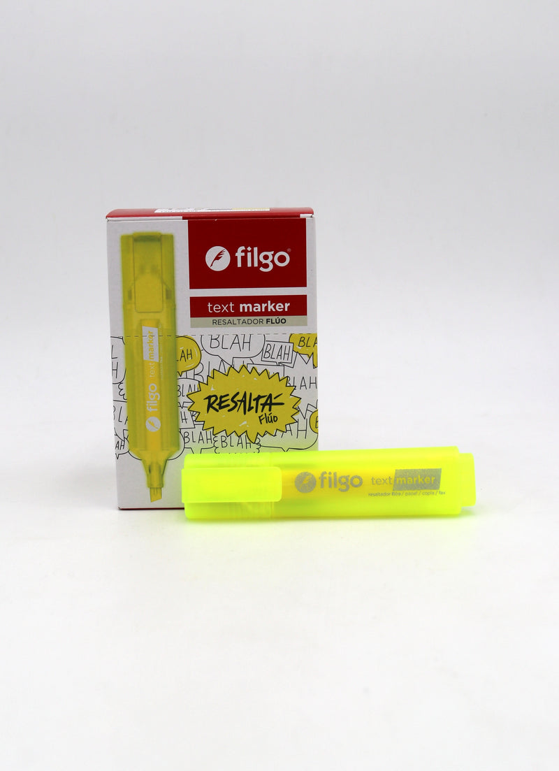 Resaltador Text Marker Amarillo Flúo