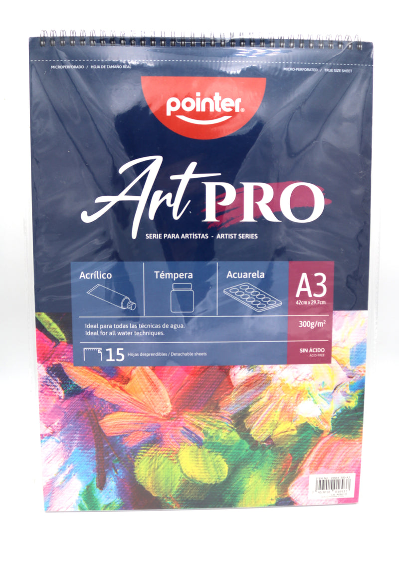Block de Dibujo Para Acrílico y Óleo T/A3 Pointer