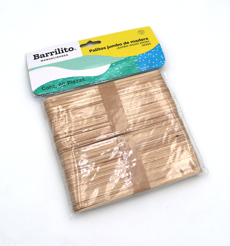 Palilla de Madera Jumbo 80 Piezas