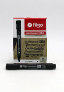 Marcador Permanente 060 Bisel Negro
