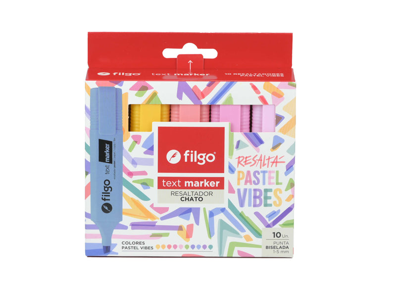 Resaltador Text Marker / Estuche 10 Pastel Vibes (Galaxy+Candy+2)