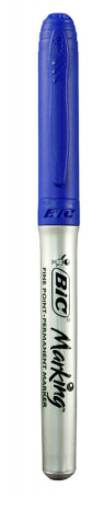 Marcador Bic Permanente Azul