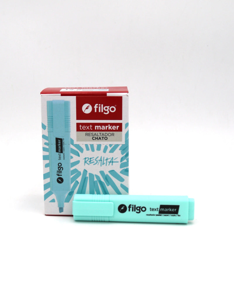 Resaltador Text Marker Celeste Pastel