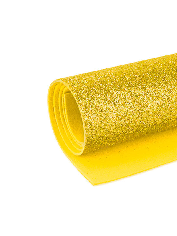 Pliego Foamy Brillante S/Pega Amarillo 60X90