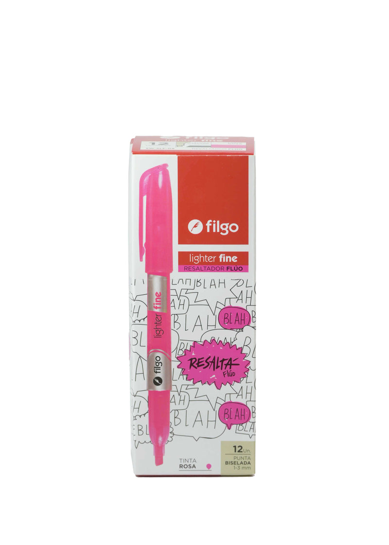 Resaltador Lighter Fine Rosa Flúo