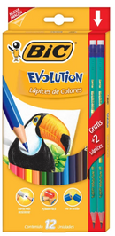 Lápices De Colores Bic 12 Pzs