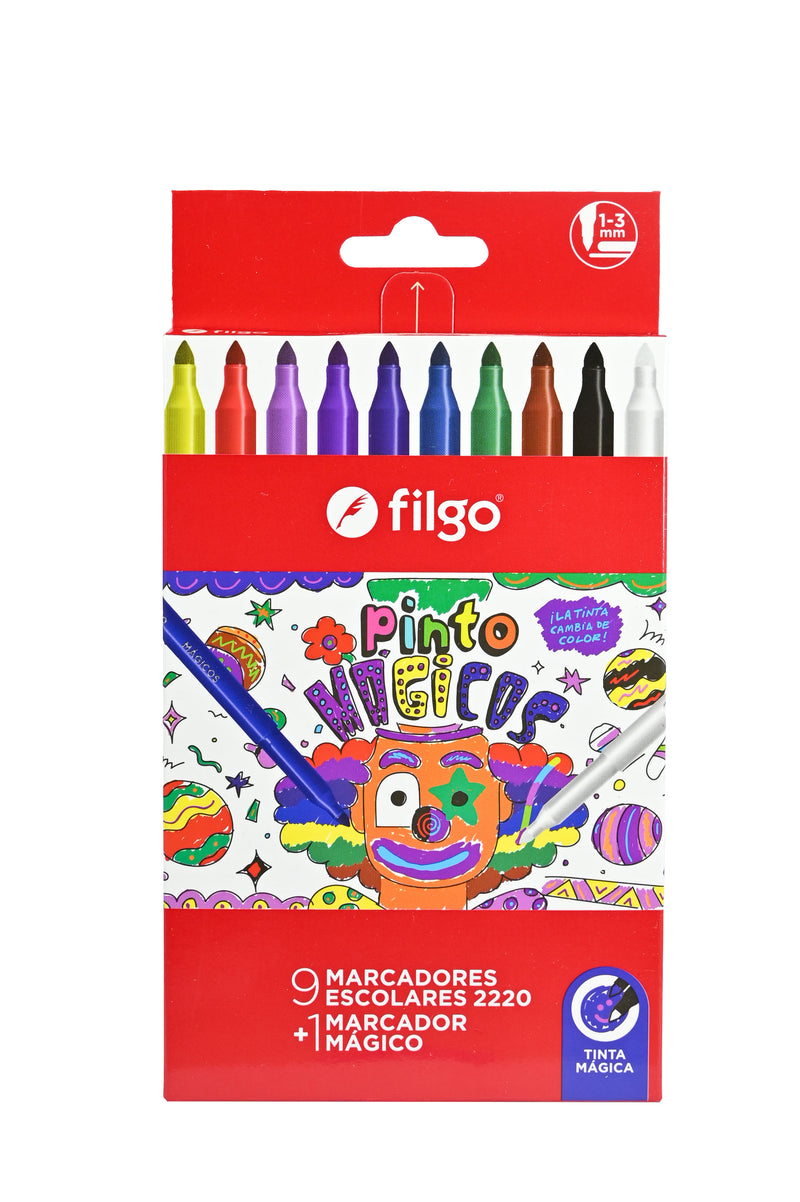 Marcador Pinto 2220 / Estuche 10 Mágicos