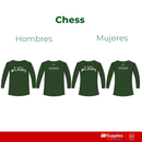 Camiseta Deportiva Ajedrez Manga Larga