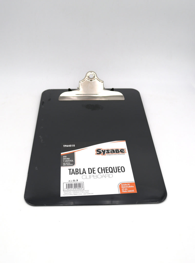 Tablero Plástico Tamaño Carta