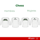 Camiseta Deportiva Ajedrez Manga Larga