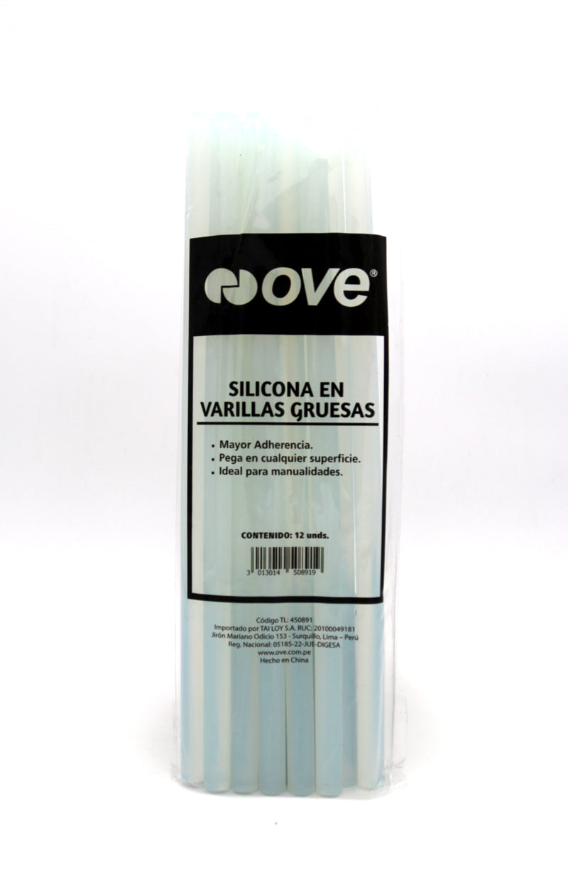 Silicon en Barra Gruesa pqt x 12 Ove
