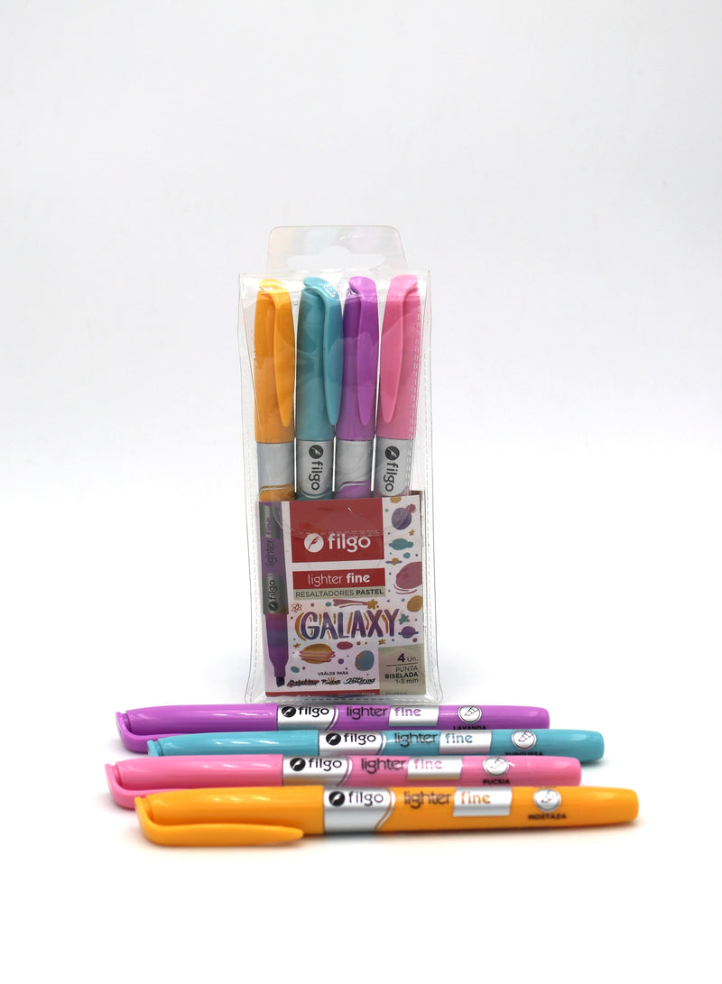 Resaltador Lighter Fine / Estuche 4 Galaxy