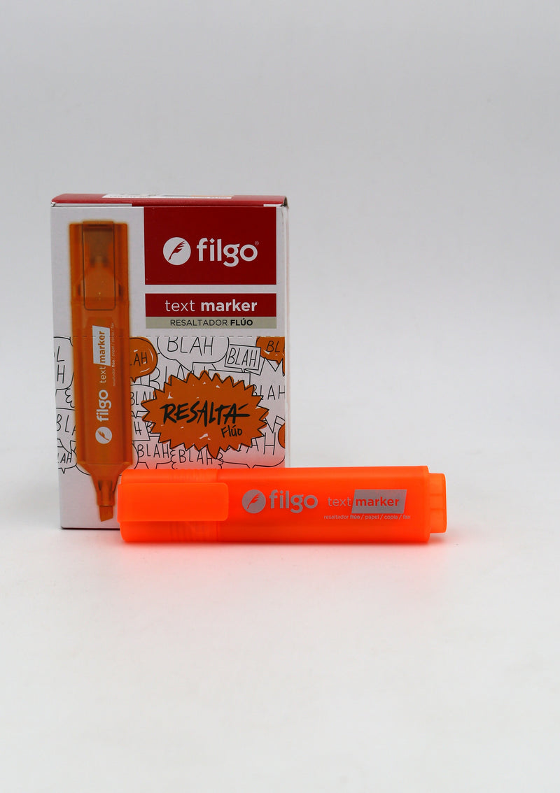 Resaltador Text Marker Naranja Flúo
