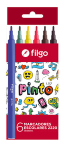 Marcador Pinto Estuche 6