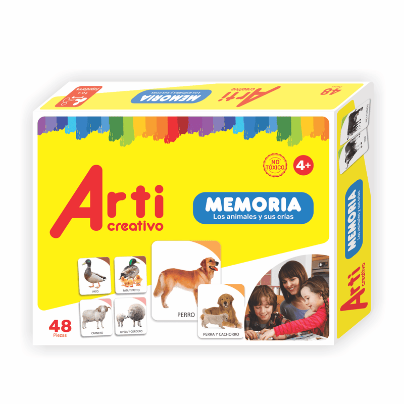 Juego de Memoria 48 Pzas  "Los Animales y sus Crias"
