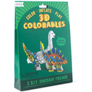 3D Colorable Dinosaur Friends
