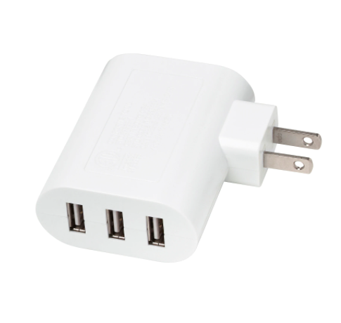 Cargador Con Tres Puertos De Usb