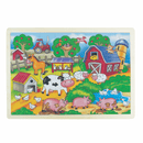 Rompecabeza "Diversión En La Finca" X 48 Pzs Madera