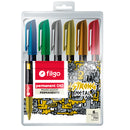 Marcador Permanente 040 Fino / Estuche 6 Metalizado