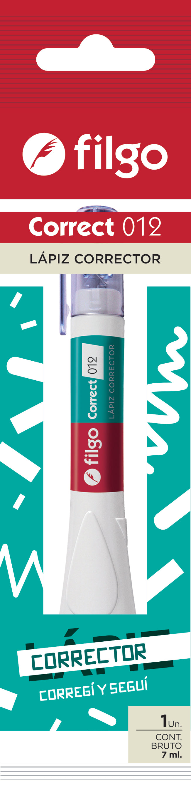 Corrector Líquido Correct 012 / Flow Pack 1