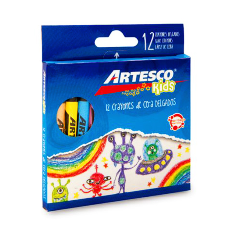 Crayones 12 Pcs Artesco