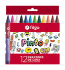 Crayones De Cera Pinto / Estuche 12 Surtido