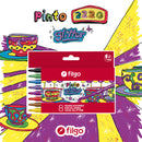 Marcador Pinto 2220 / Estuche 8 Glitter Pastel