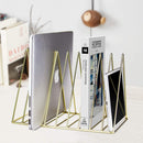 Organizadores De Metal Triangular Dorado Para Carpetas