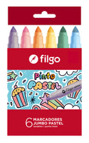 Marcador Pinto Jumbo Estuche 6 Pastel