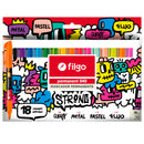 Marcador Permanente 040 Fino / Estuche 18