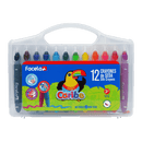 Crayón Seda 12 Estuche Plástico