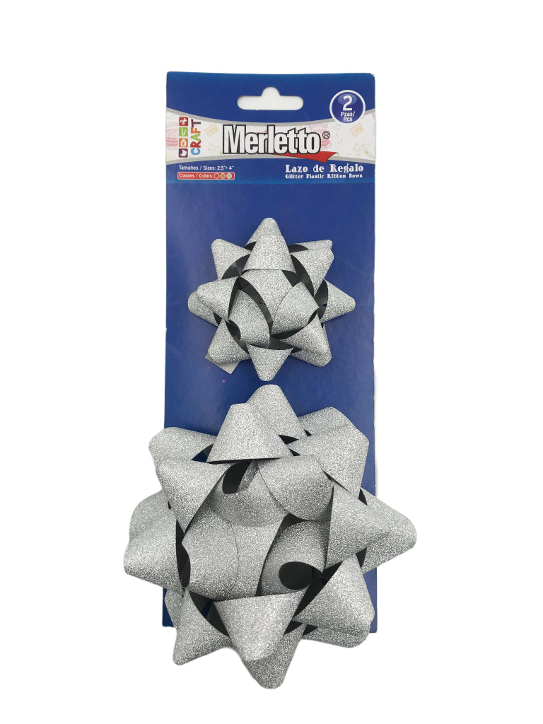 Chongos Escarchado Metálico Merletto 2Pcs