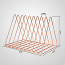 Organizadores De Metal Triangular Dorado Para Carpetas