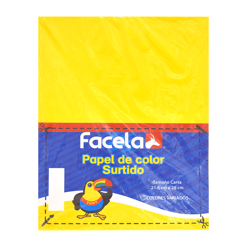 Paquete Papel Bond Tamaño Carta Colores Neón 100