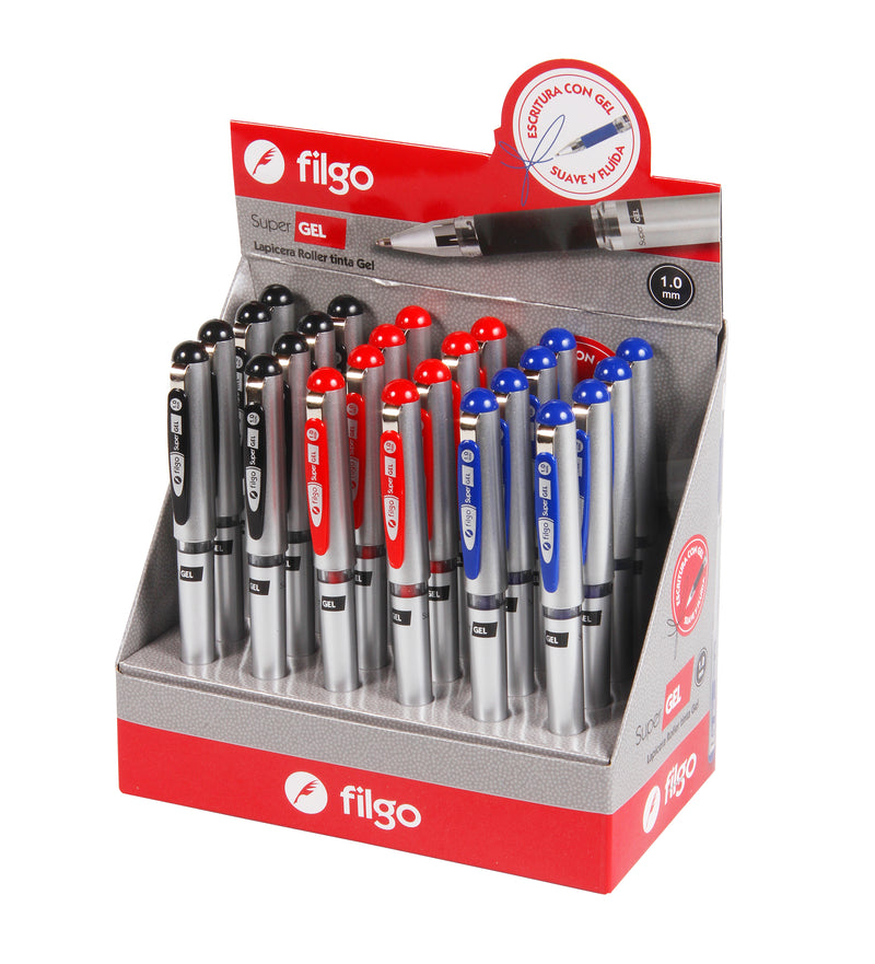 Roller Gel Super Gel 1.0 / Caja 12 Rojo