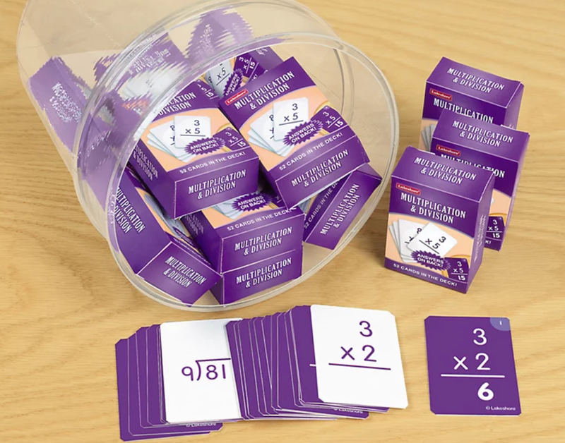 Multiplication & Division Playing Cards