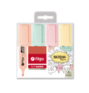 Resaltador Text Marker / Estuche 4 Pastel