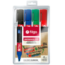 Marcador Permanente 050 Bisel / Estuche 4 Clásico